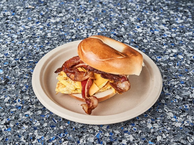 1 Egg with Ham and Cheese Sandwich.